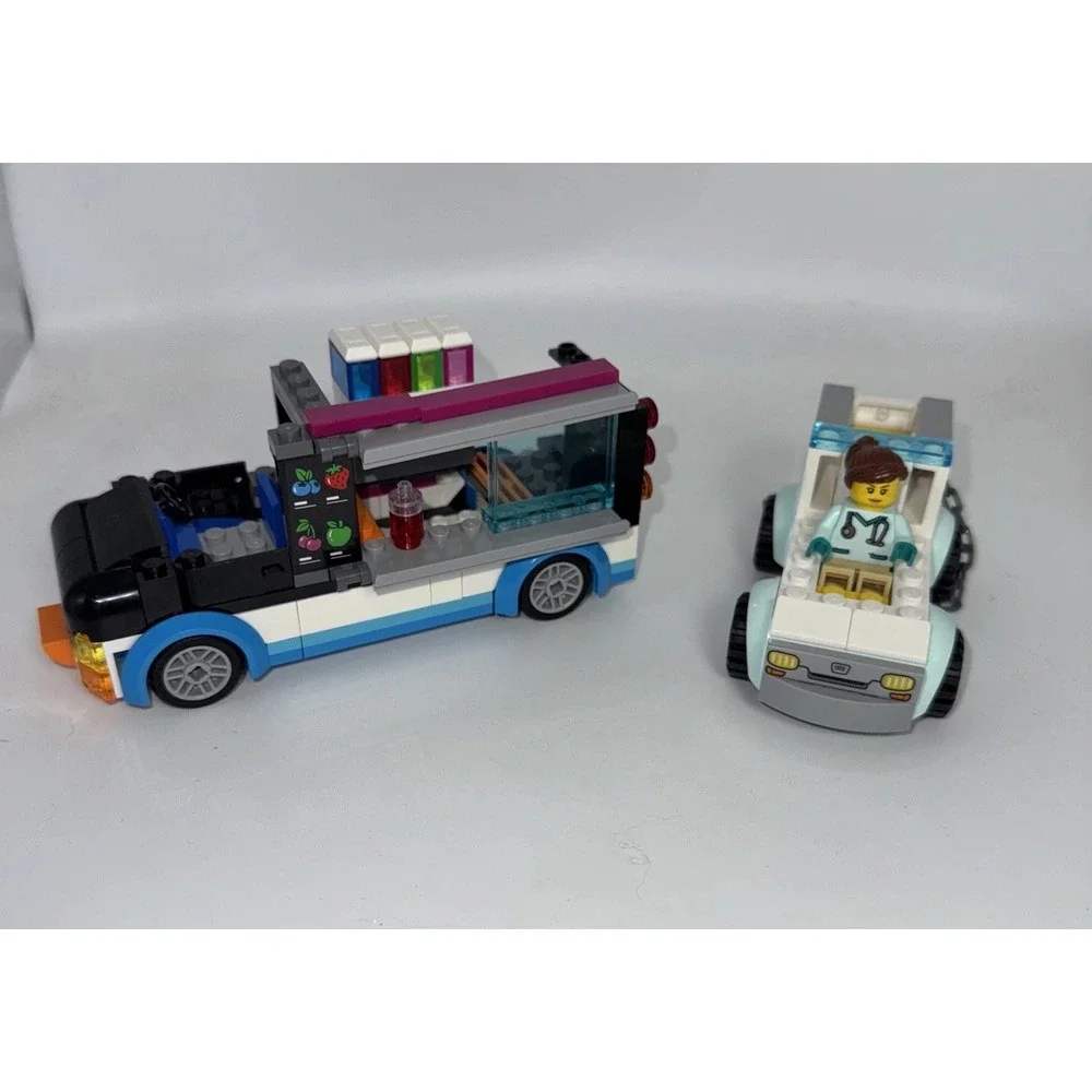 Lego City Penguin Slushy Van Set and a Small Van Incomplete sets